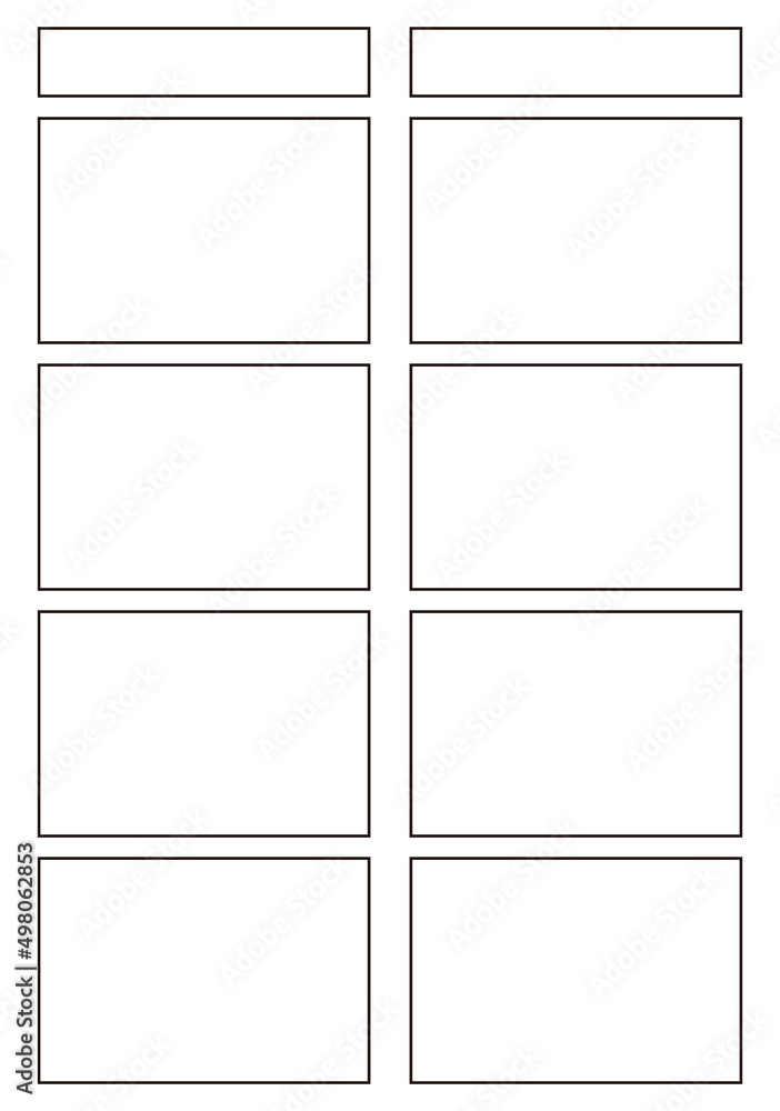 4コマ漫画 テンプレート 4コマ漫画 テンプレート