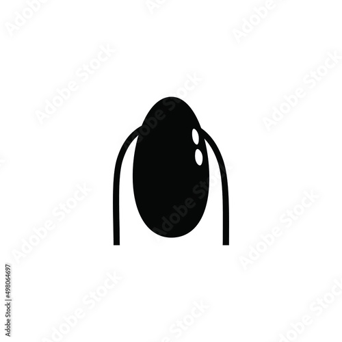 Nail vector icon, manicure. Fashion nails logo, symbol. For the beauty salon, modern manicure icon, fashion, minimal.