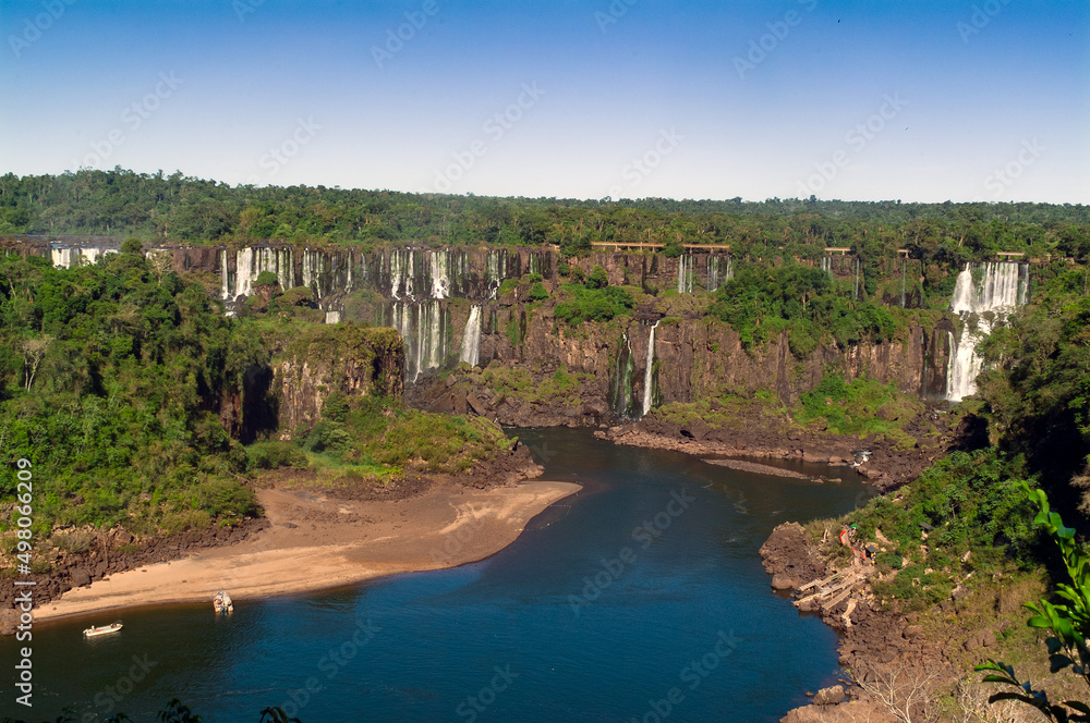 Iguazu Falls between Brazil, Argentina and Paraguay