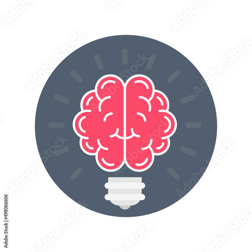 Brainstorming icon in vector. Logotype photo