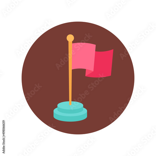 Milestone icon in vector. Logotype