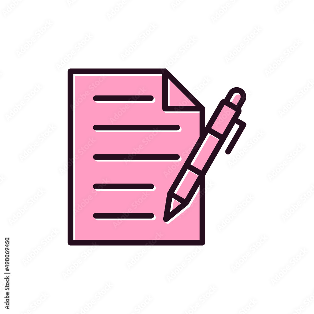 Pen And Paper Icon Pen And Paper Icon
