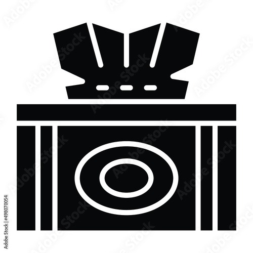 Tissue Box Icon Style