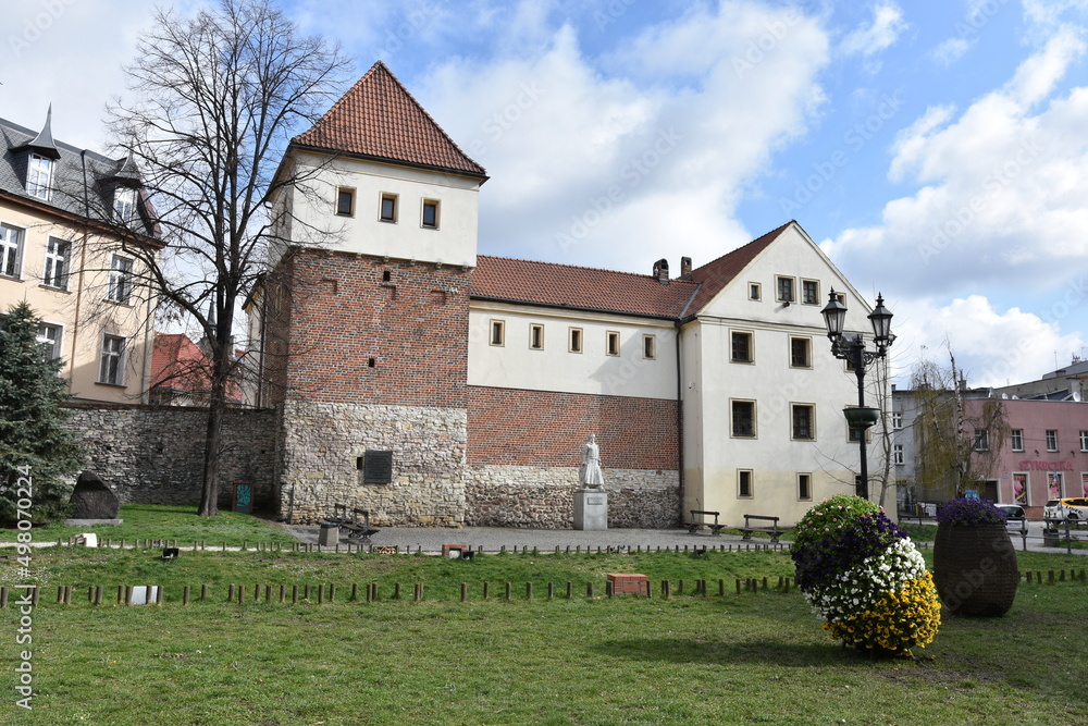Obraz na płótnie Zamek Piastowski w Gliwicach − Budowla z połowy XIV wieku w salonie
