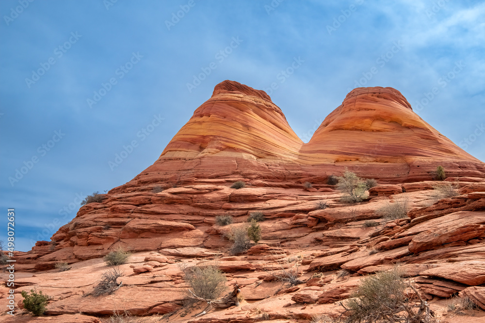 Scenery along the Trail to The Wave, North Coyote Buttes, Paria Canyon-Vermilion Cliffs Wilderness of the Colorado Plateau Scenery along the Trail to The Wave, North Coyote Buttes, Paria Canyon-Vermilion Cliffs Wilderness of the Colorado Plateau
