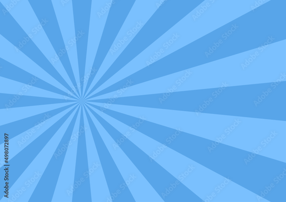 Blue ray background. Vector