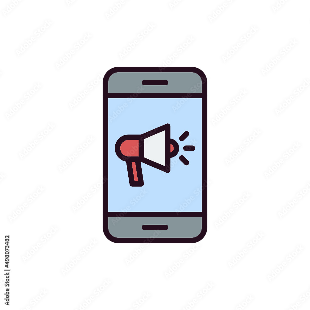 Mobile Marketing Icon Mobile Marketing Icon