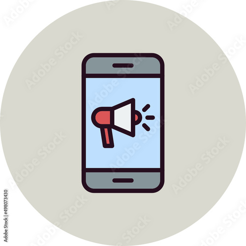 Mobile Marketing Icon
