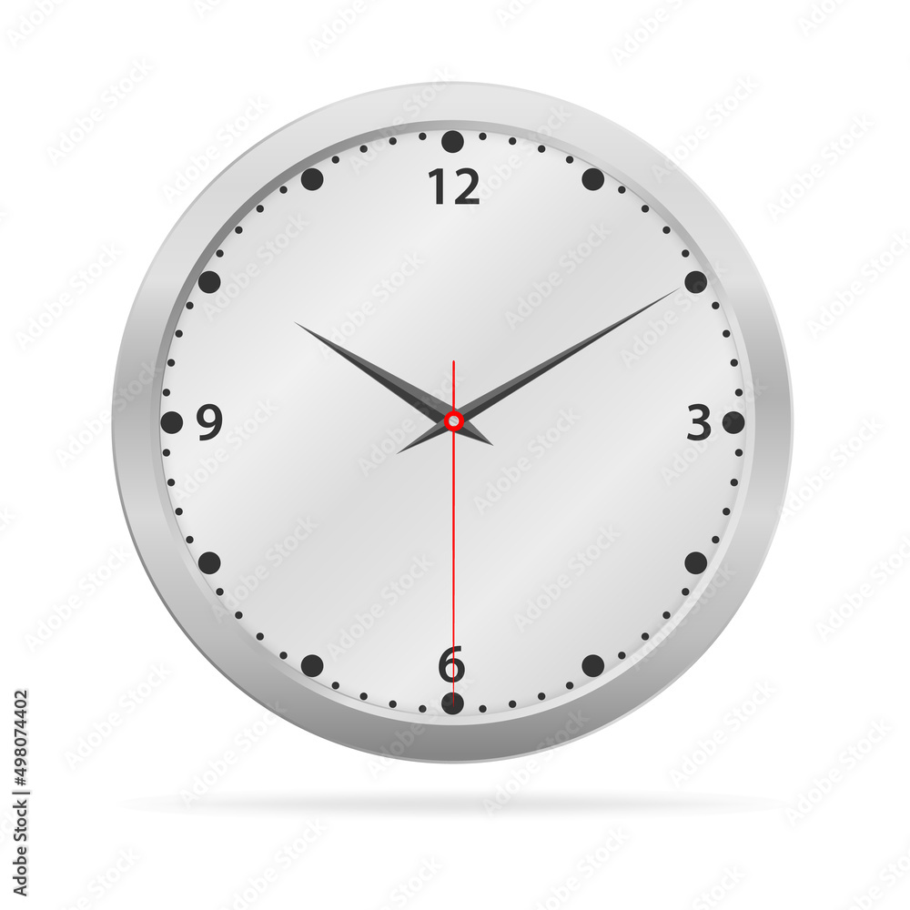 Metalic face watch isolated Metalic face watch isolated