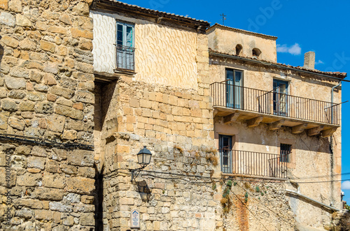 Architecture in the medieval village of Sepulveda, Castile and Leon, Spain © vli86
