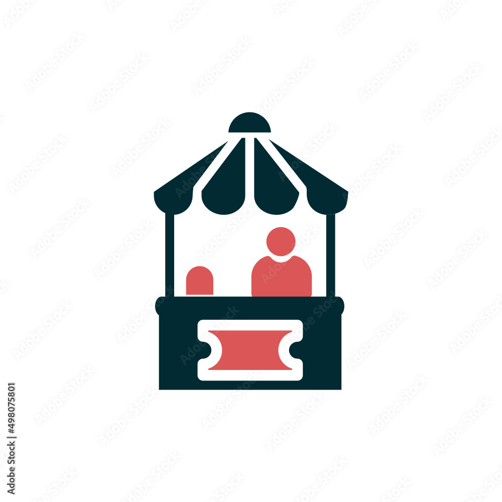 Obraz premium Ticket Office Icon