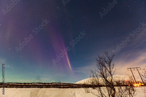 Northern Lights in Lapland. in Abisko in Sweden