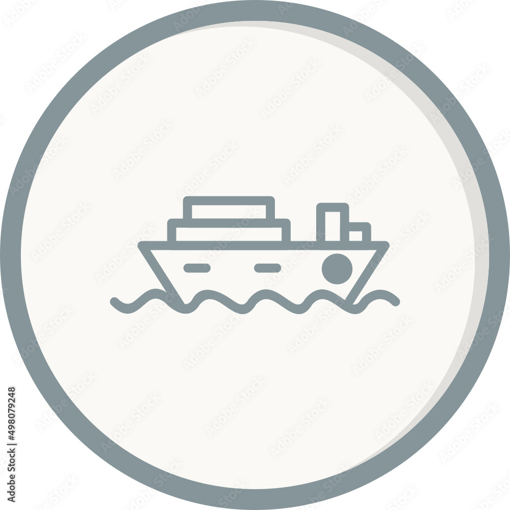 Cruise Ship Icon Cruise Ship Icon