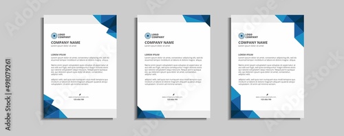 modern corporate letterhead template design