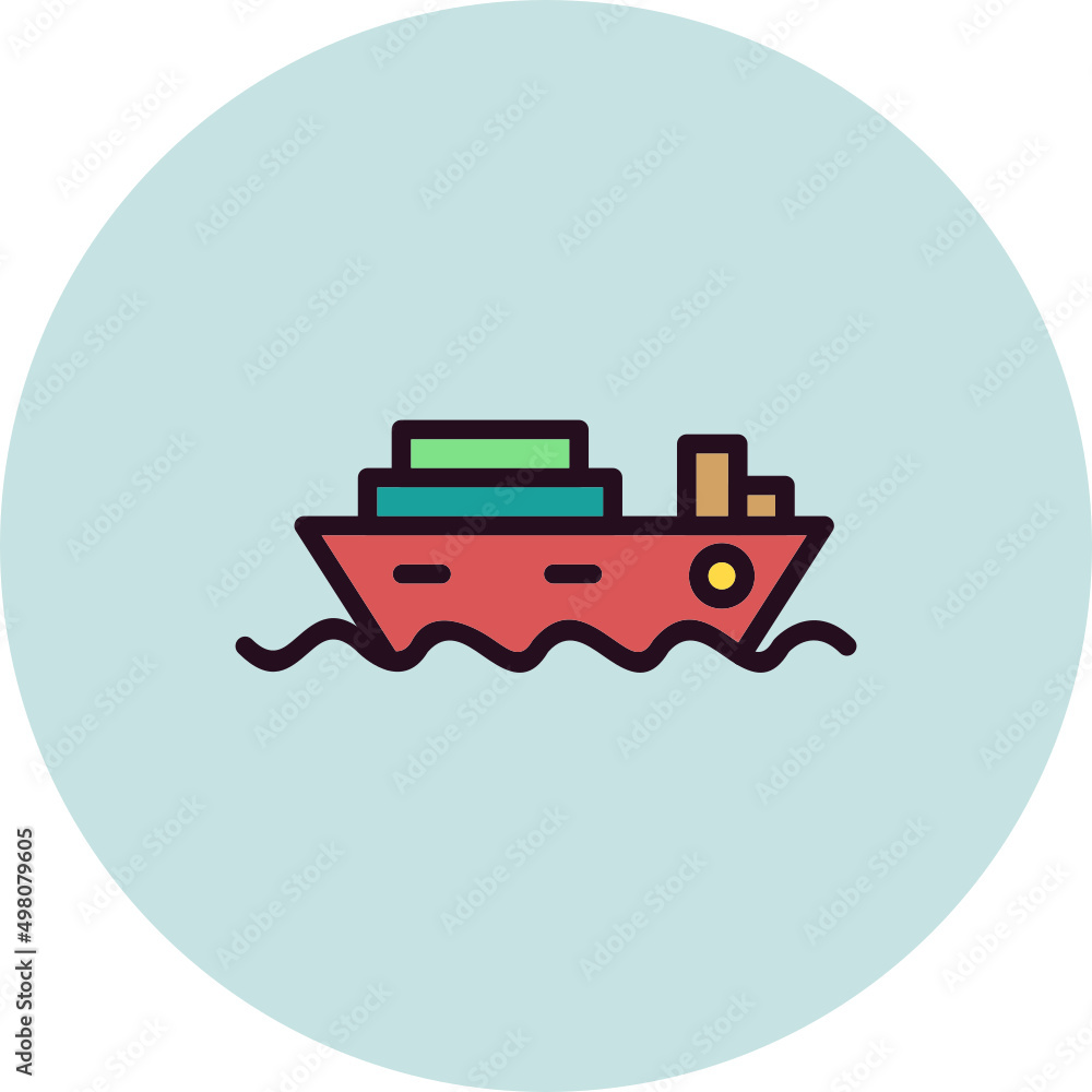 Cruise Ship Icon Cruise Ship Icon