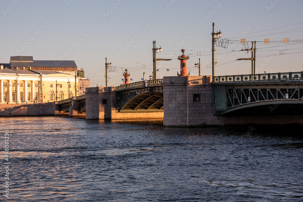 St. Petersburg, Russia. City view with famous landmarks St. Petersburg, Russia. City view with famous landmarks