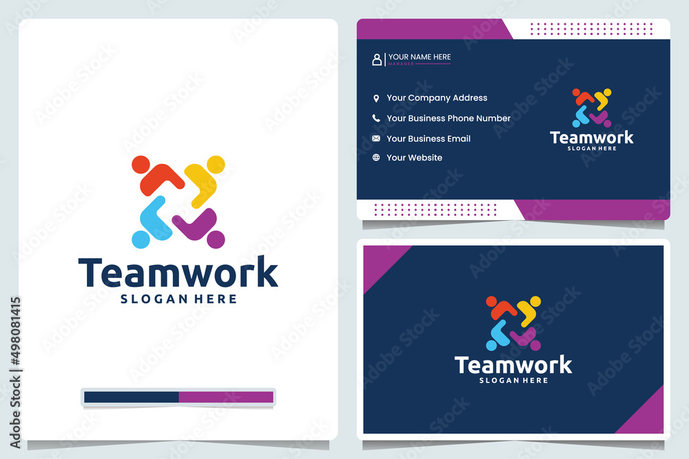 family ,teamwork , logo design and business card family ,teamwork , logo design and business card