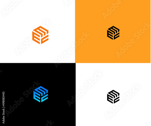 Emc, ECM, CME, CEM, MEC, MCE Latter Logo Design vector Template