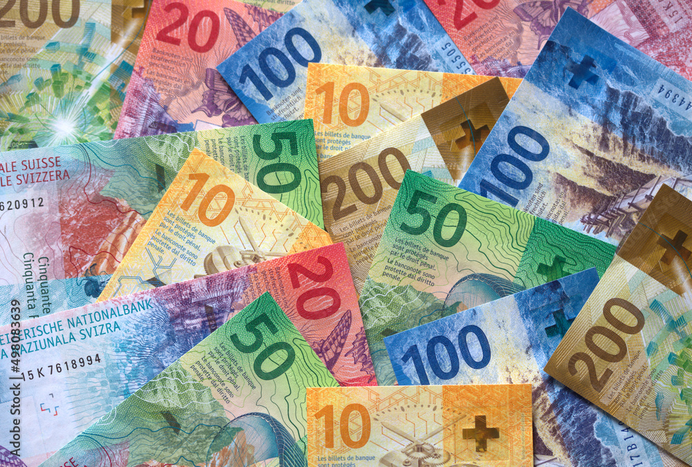 Obraz premium Swiss francs
