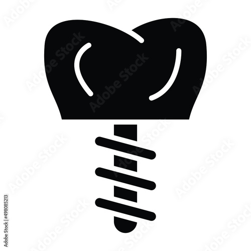 Dental Implant Icon Style