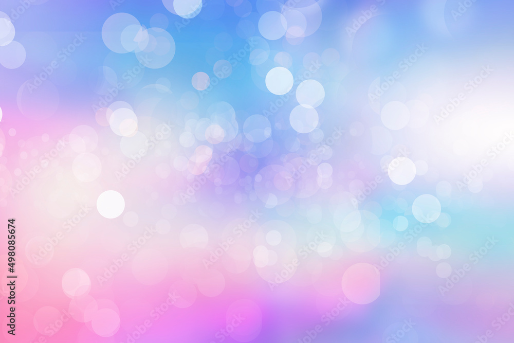 Fototapeta premium Abstract bokeh background pink and biue