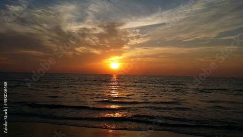 Best sunset in Goa  Sundown on the Goa beach