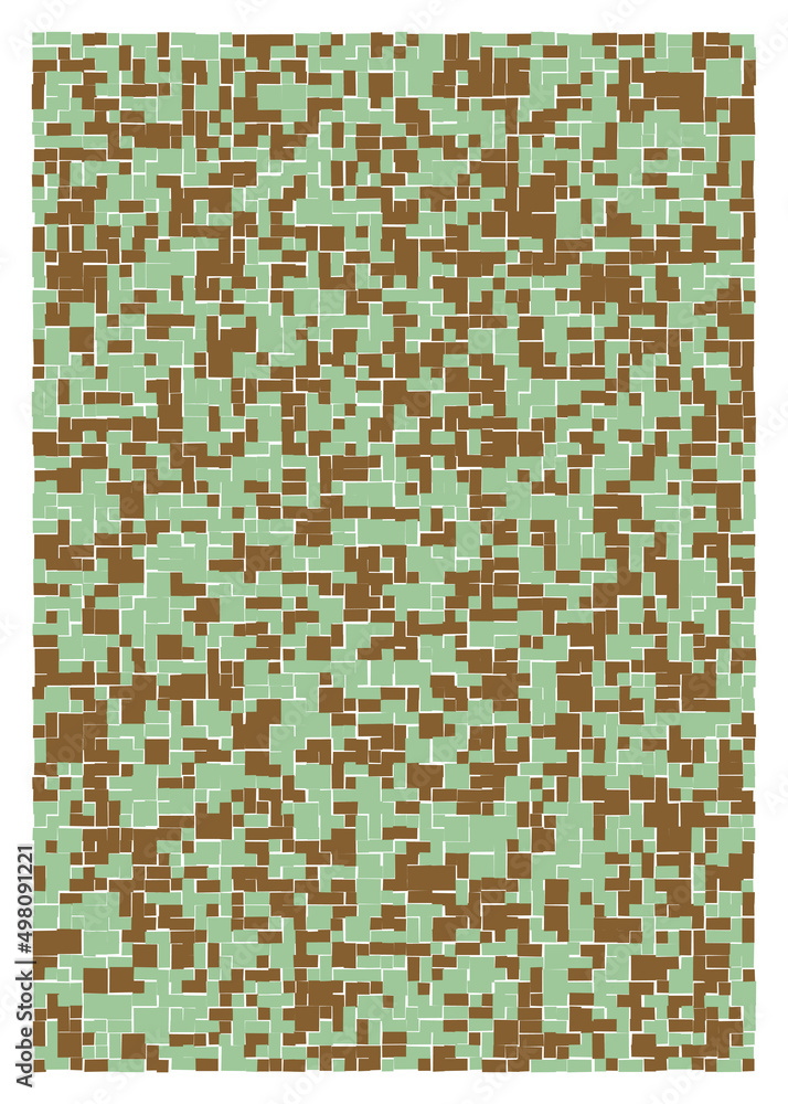 Fototapeta premium Offset Quads generative art background art illustration