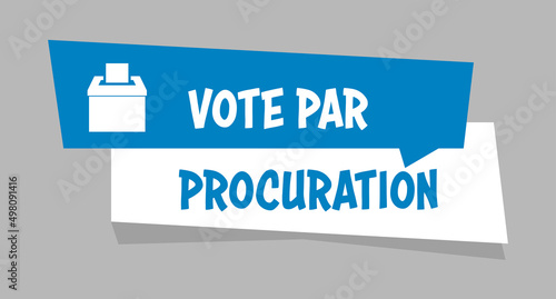 Logo vote par procuration.