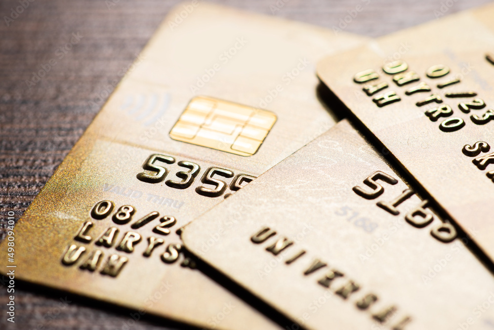 Credit card close up shot with selective focus for background. Credit card close up shot with selective focus for background.