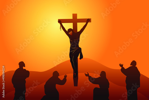 Fotografie, Obraz Jesus Dies On The Cross