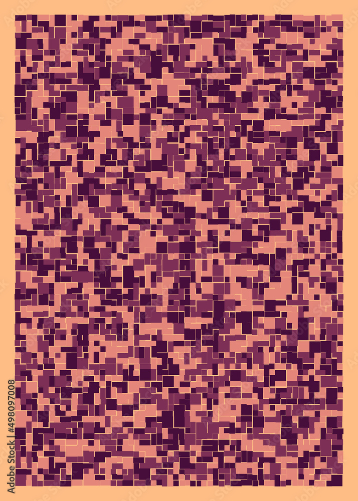 Fototapeta premium Offset Quads generative art background art illustration