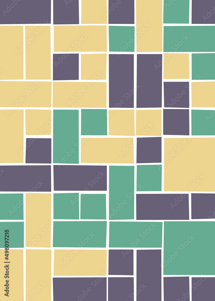 Offset Quads generative art background art illustration Offset Quads generative art background art illustration