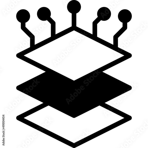 layers solid line icon