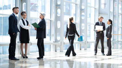 Diverse business people in office