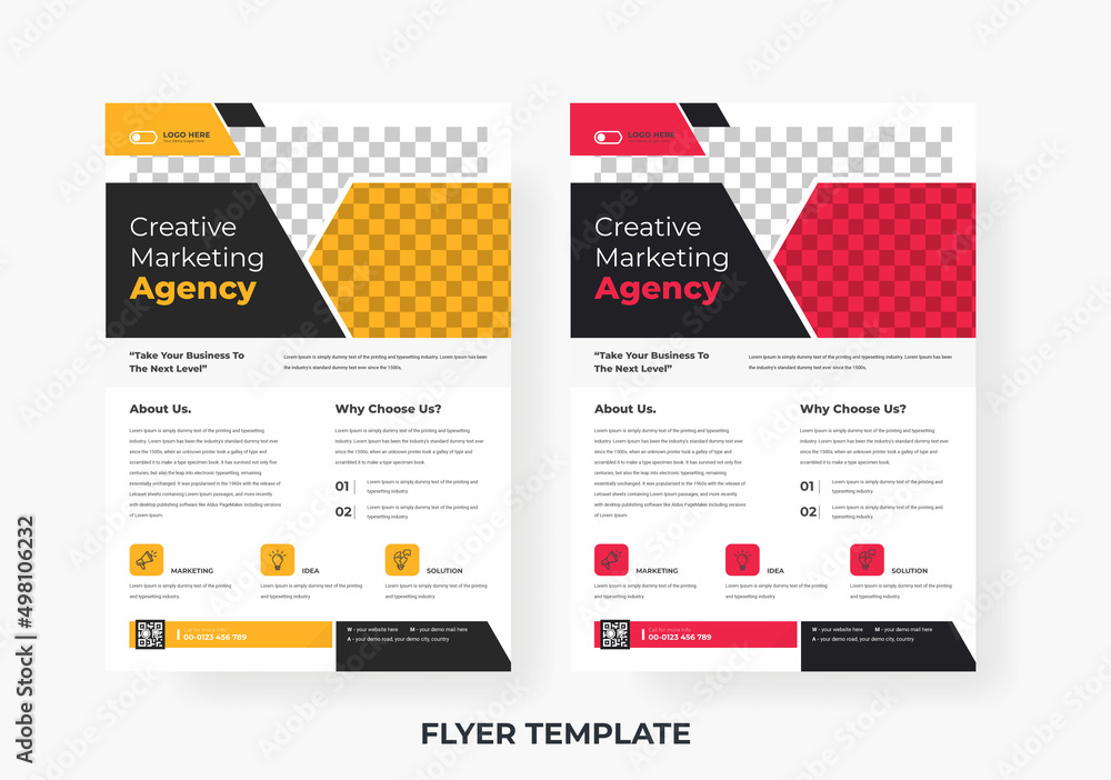 Digital marketing agency Corporate Business Flyer template design