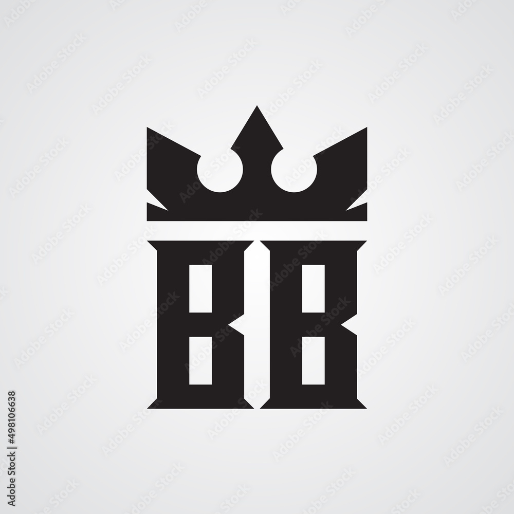 Modern BB logo Design Template. Royalty-free Vector illustration