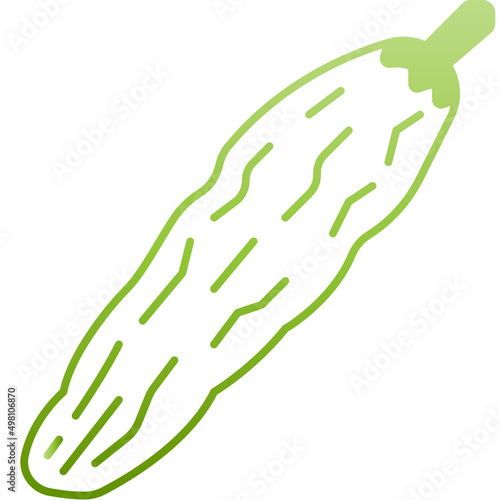 bitter gourd gradient icon