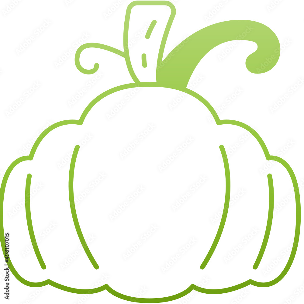 Obraz premium pumpkin gradient icon