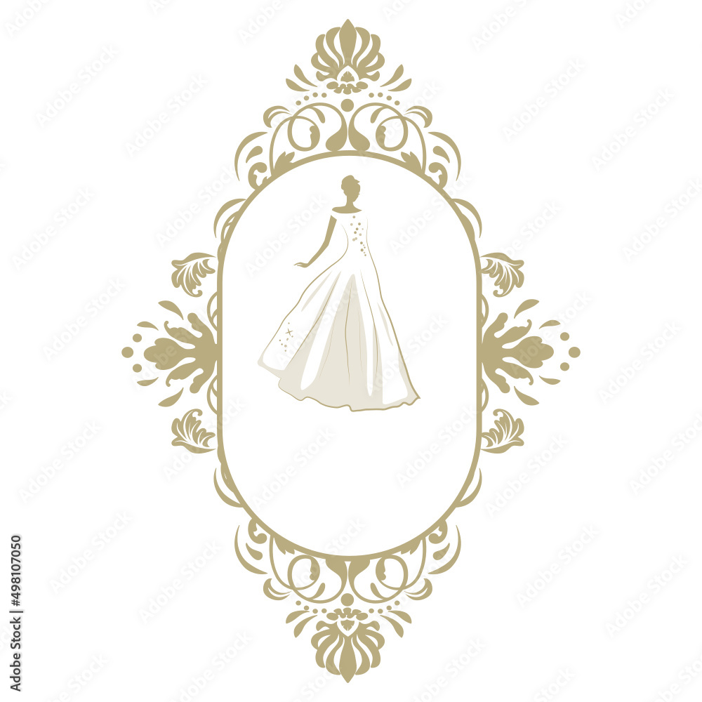 bride, ornamental frame