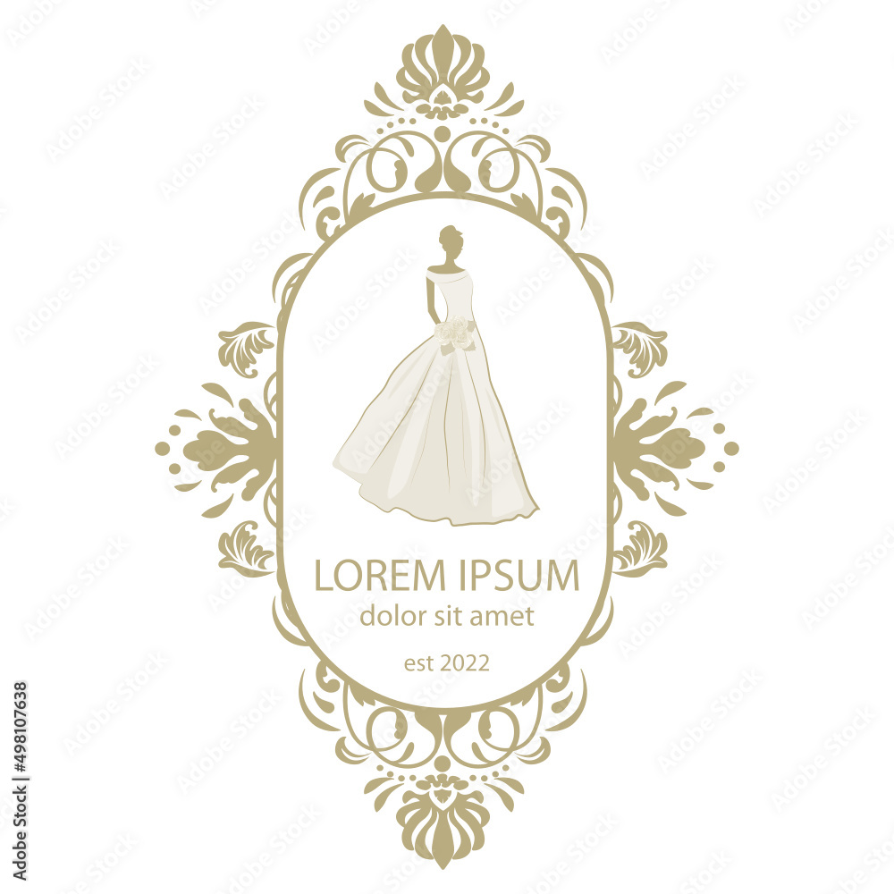 bride, ornamental emblem frame template bride, ornamental emblem frame template