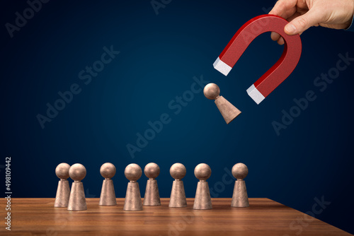 Fotografie Magnet for your customers or human resources
