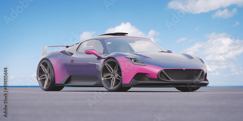 3D rendering of a brand-less generic concept car   © Andrus Ciprian