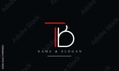 TB, BT, T, B abstract letters logo monogram