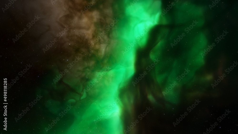 Fototapeta premium science fiction illustrarion, colorful space background with stars 