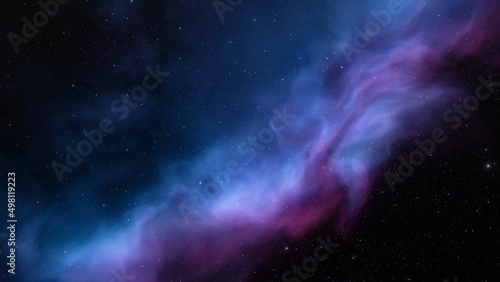 Fototapeta Naklejka Na Ścianę i Meble -  Space background with realistic nebula and shining stars. Colorful cosmos with stardust and milky way. Magic color galaxy. Infinite universe and starry night