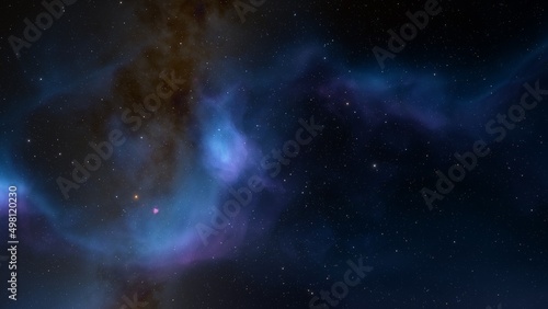 nebula gas cloud in deep outer space  