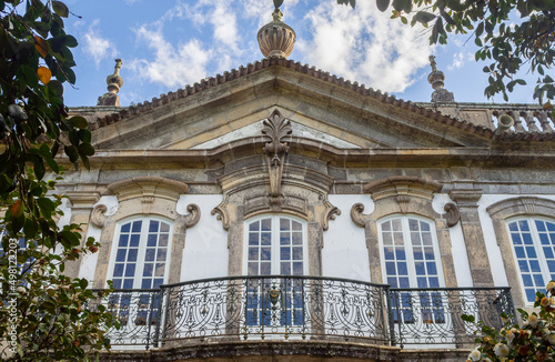 Brejoeira palace facade in Monção Portugal