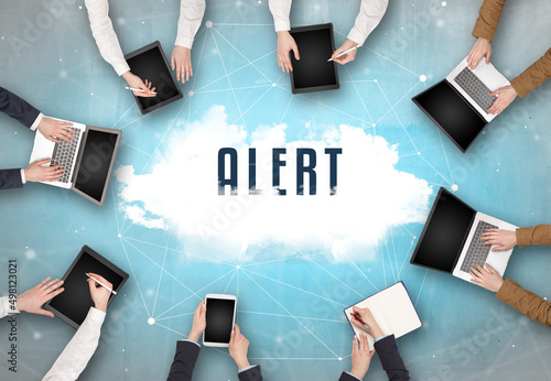 Group of people having a meeting