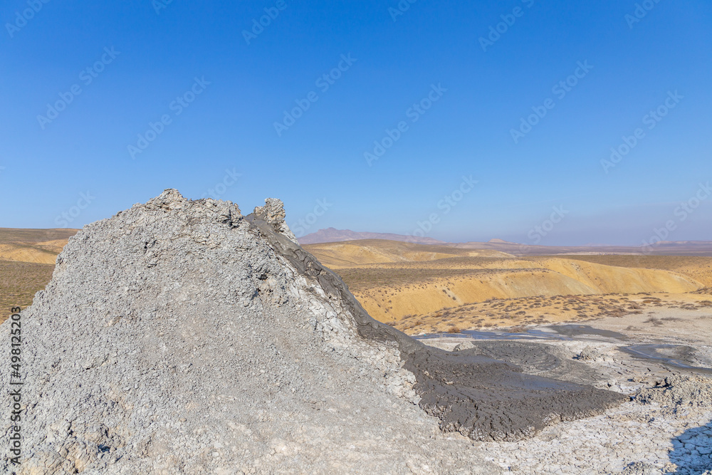 Toragay Mud volcanoes. Gobustan reserve, Azerbaijan