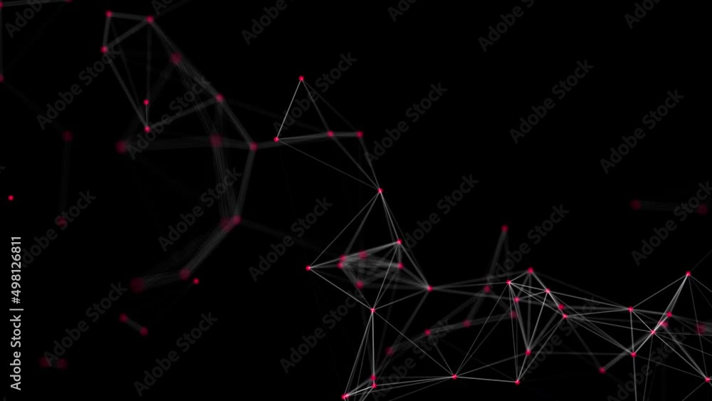 video, 4k, sfondo, collegamenti, network, molecole,